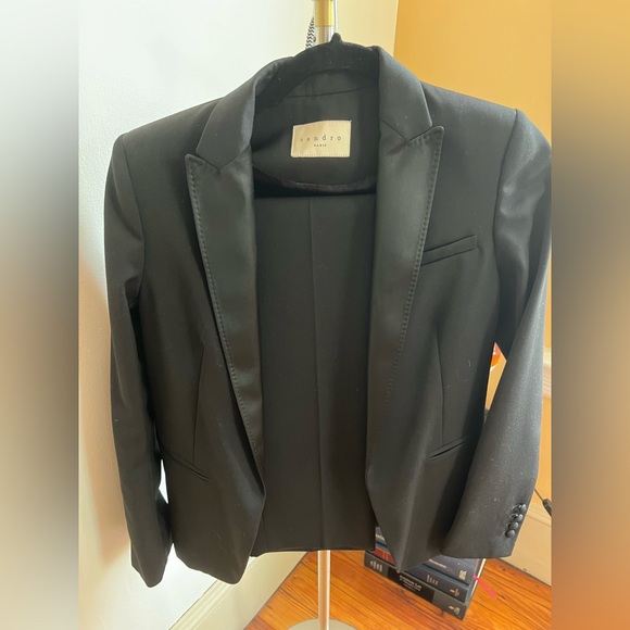 Sandro suit (black) - blazer and matching pants - Picture 3 of 6